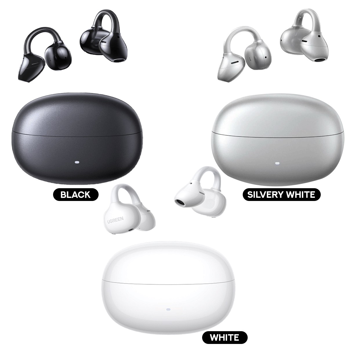 ugreen-clipbuds-pro-hybrid-active-noise-cancelling-earbud-black-silvery-white-white-ws218-85185-ws218-85911-ws218-65880