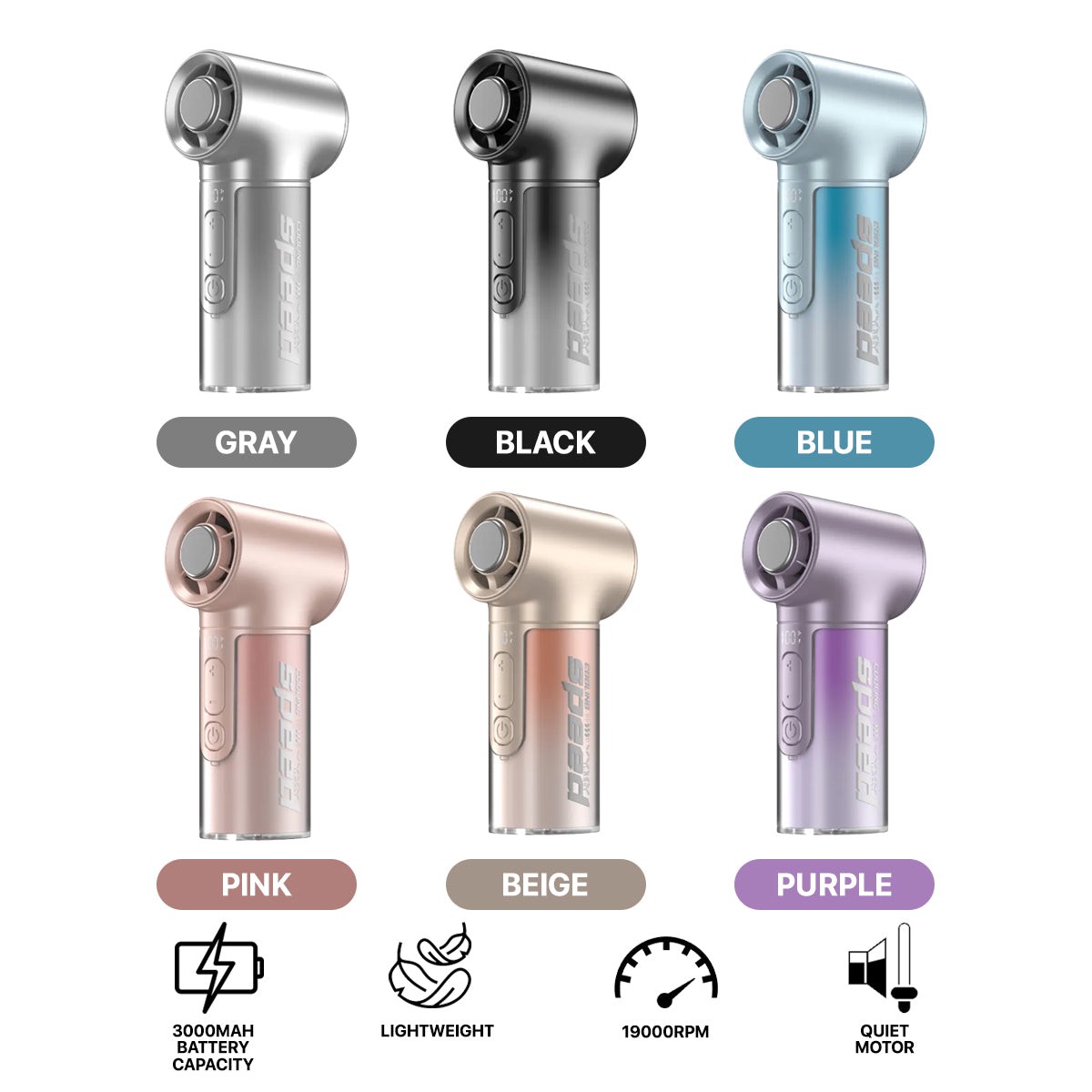 vyvylabs-high-speed-19000-rpm-cooling-handheld-fan-3000mah-grey-black-blue-pink-beige-purple-yf13-gy-yf13-bk-yf13-bl-yf13-pk-yf13-bg-yf13-pl