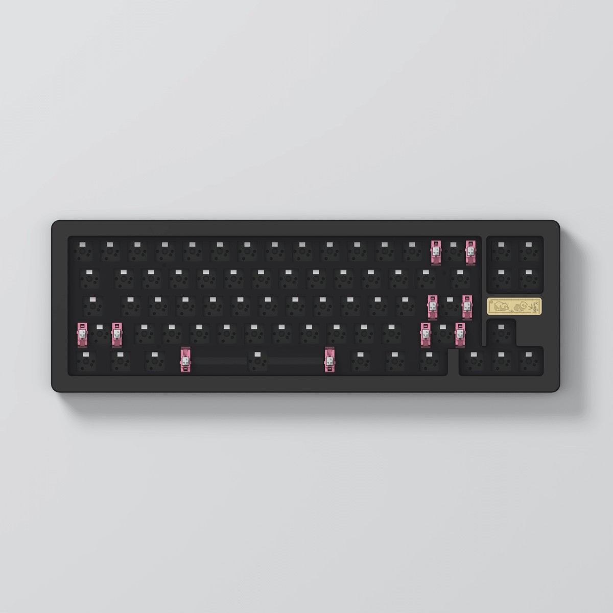 akko-acr-pro-68-barebone-custom-mechanical-keyboard-hot-swappable-diy-kit-gasket-mount-black