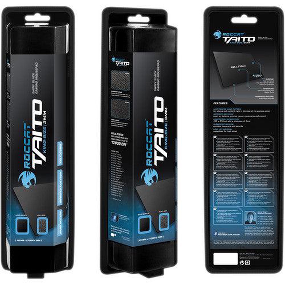 roccat-taito-shiny-black-gaming-mousepad-king-size-5mm
