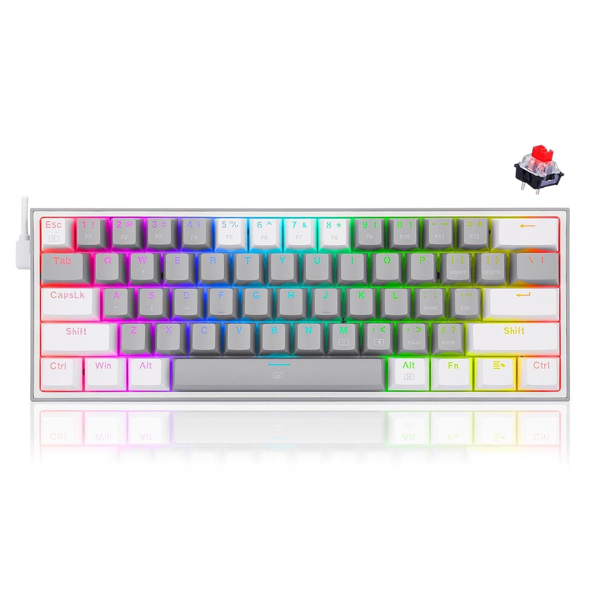 redragon-fizz-rgb-wired-mechanical-gaming-keyboard-dust-proof-red-gray-white-k617-rgb