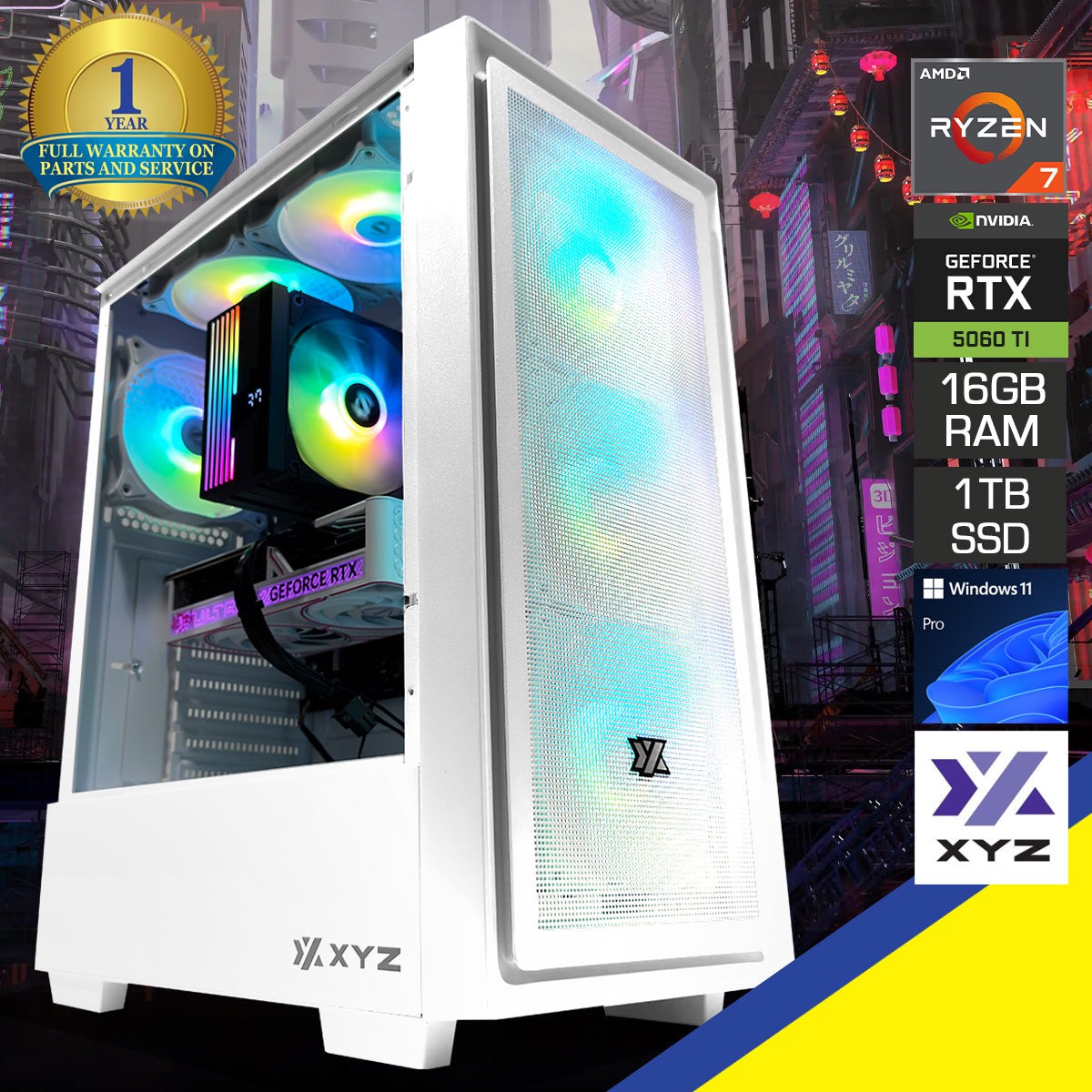 aurora-airone-100-white-desktop-gaming-pc-amd-ryzen-7-7700-16gb-2x8gb-ram-1tb-ssd-rtx-5060-ti-windows-11-pro