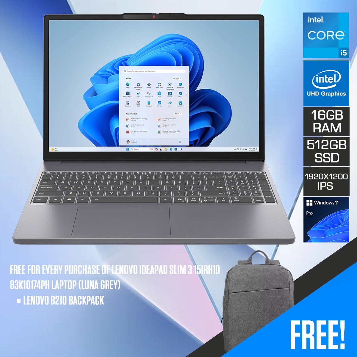 lenovo-ideapad-slim-3-15irh10-83k10174ph-laptop-15-3-wuxga-ips-60hz-intel-core-i5-13420h-16gb-ram-512gb-ssd-intel-uhd-graphics-windows-11-pro-lenovo-b210-backpack