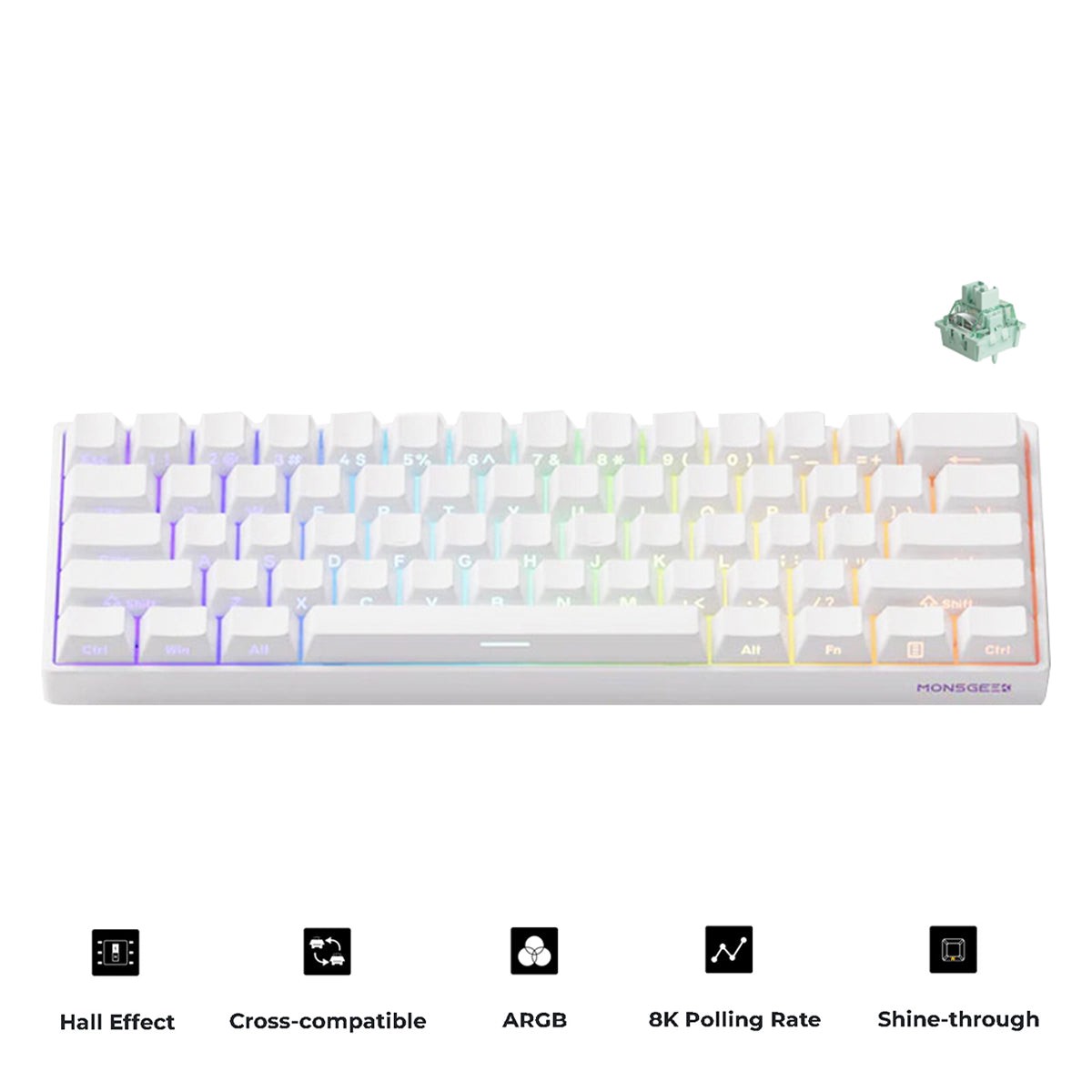 monsgeek-fun60-pro-he-shine-through-white-wired-rgb-magnetic-keyboard-akko-glare-magnetic-switch-101-fun6h-003