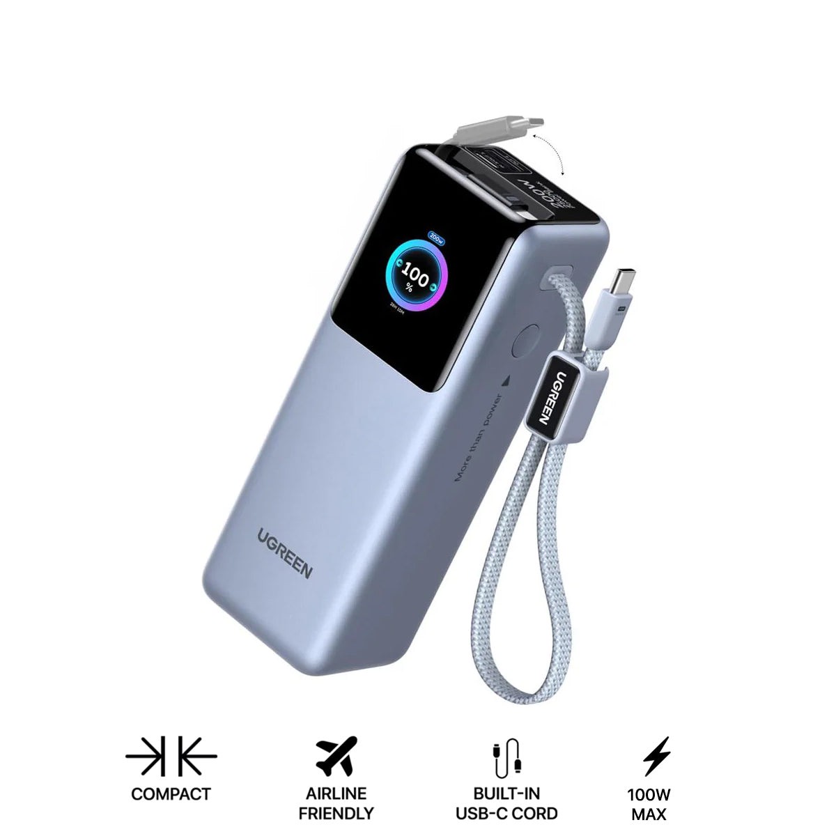 ugreen-25000mah-200w-1xusb-c-1xusb-a-power-bank-with-1xusb-c-built-in-cable-1xusb-c-100w-built-in-retractable-cable-light-blue-pb728-75702b