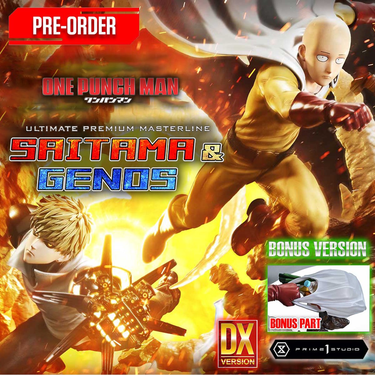 ultimate-premium-masterline-one-punch-man-saitama-genos-dx-bonus-version-upmopm-01dxs-pre-order-downpayment