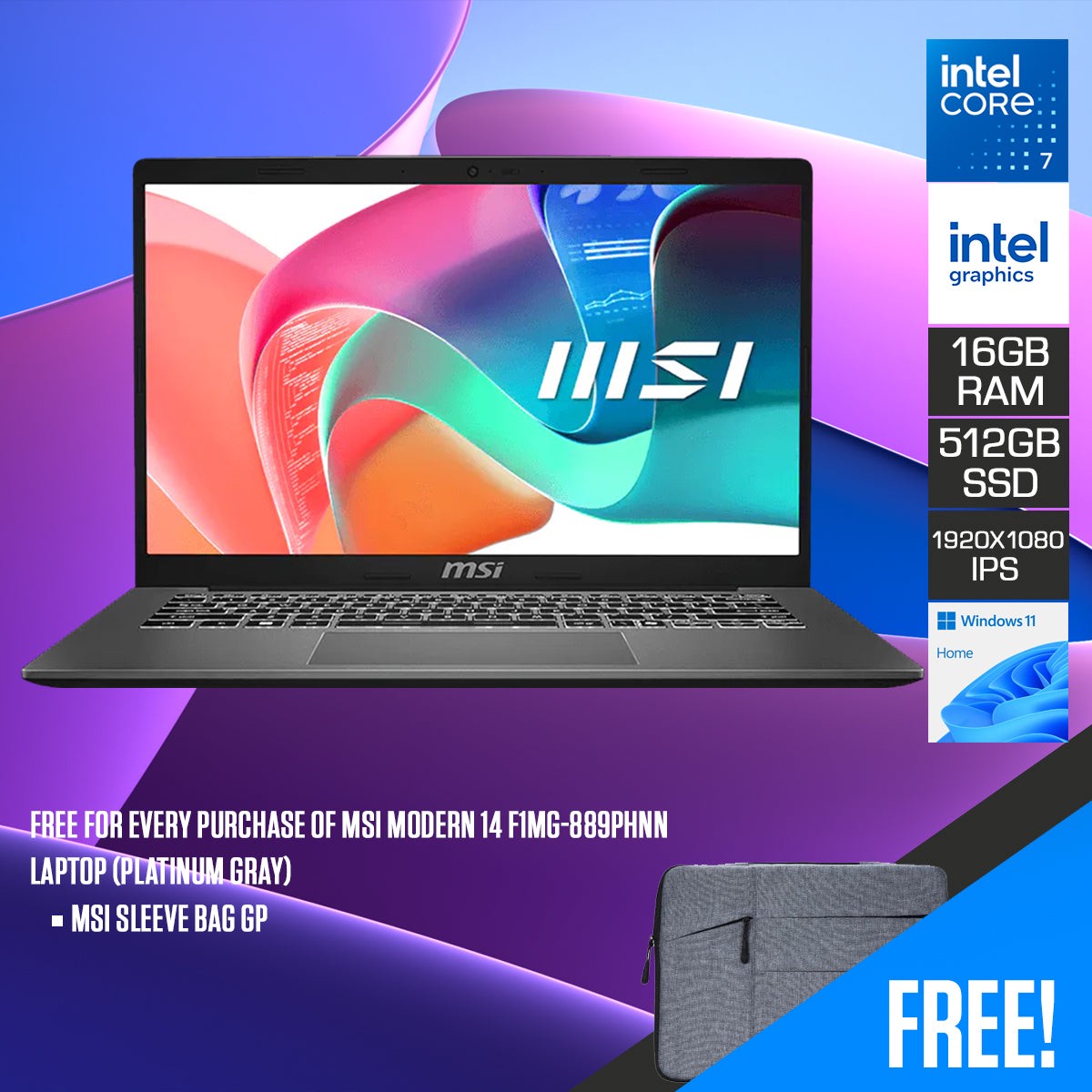msi-modern-14-f1mg-889phnn-laptop-platinum-gray-14-fhd-1920x1080-ips-intel-core-7-150u-16gb-ram-512gb-ssd-intel-graphics-windows-11-home-msi-sleeve-bag-gp