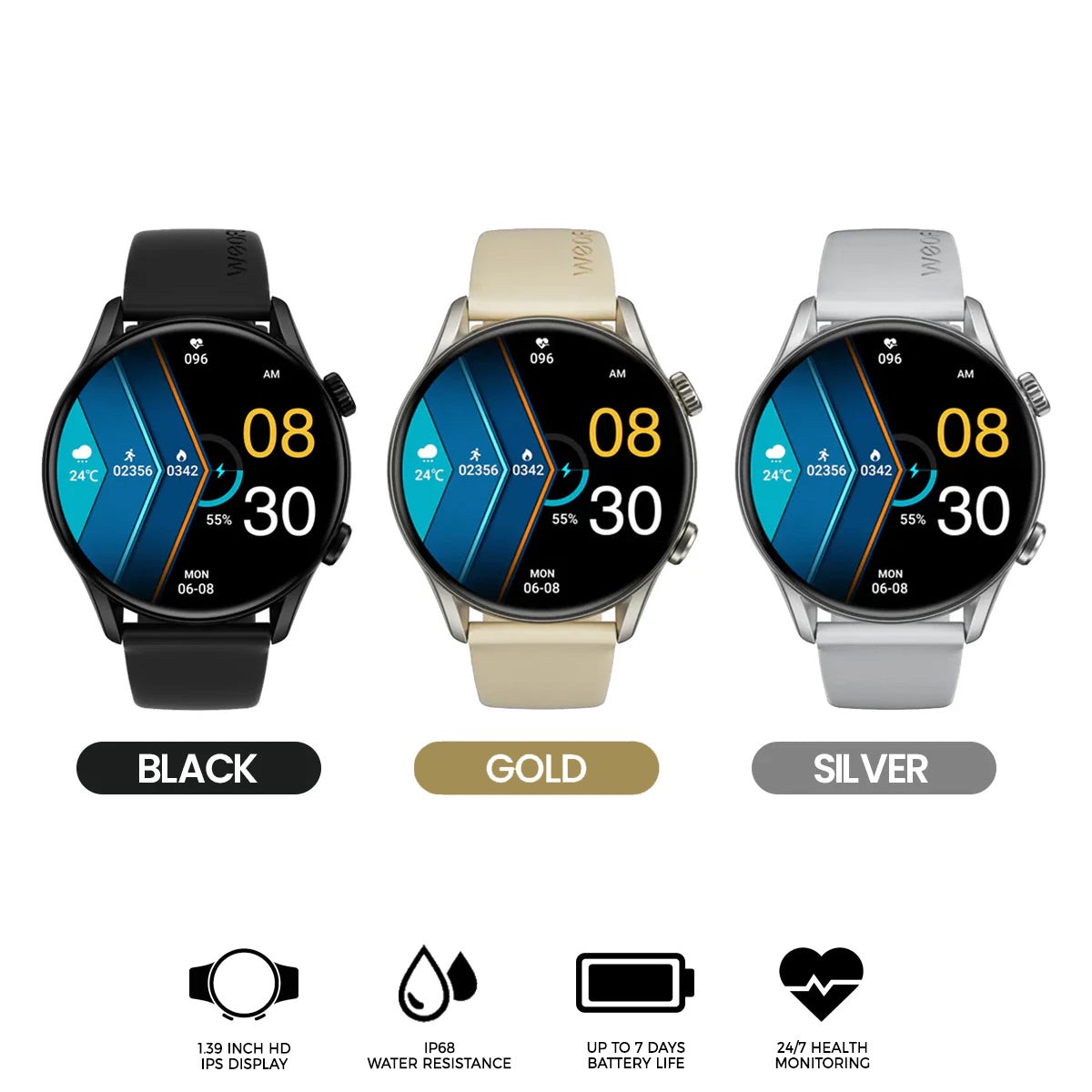 weofly-spirit-2-smartwatch-black-gold-silver-wfsp543bl-wfsp543gd-wfsp543sl