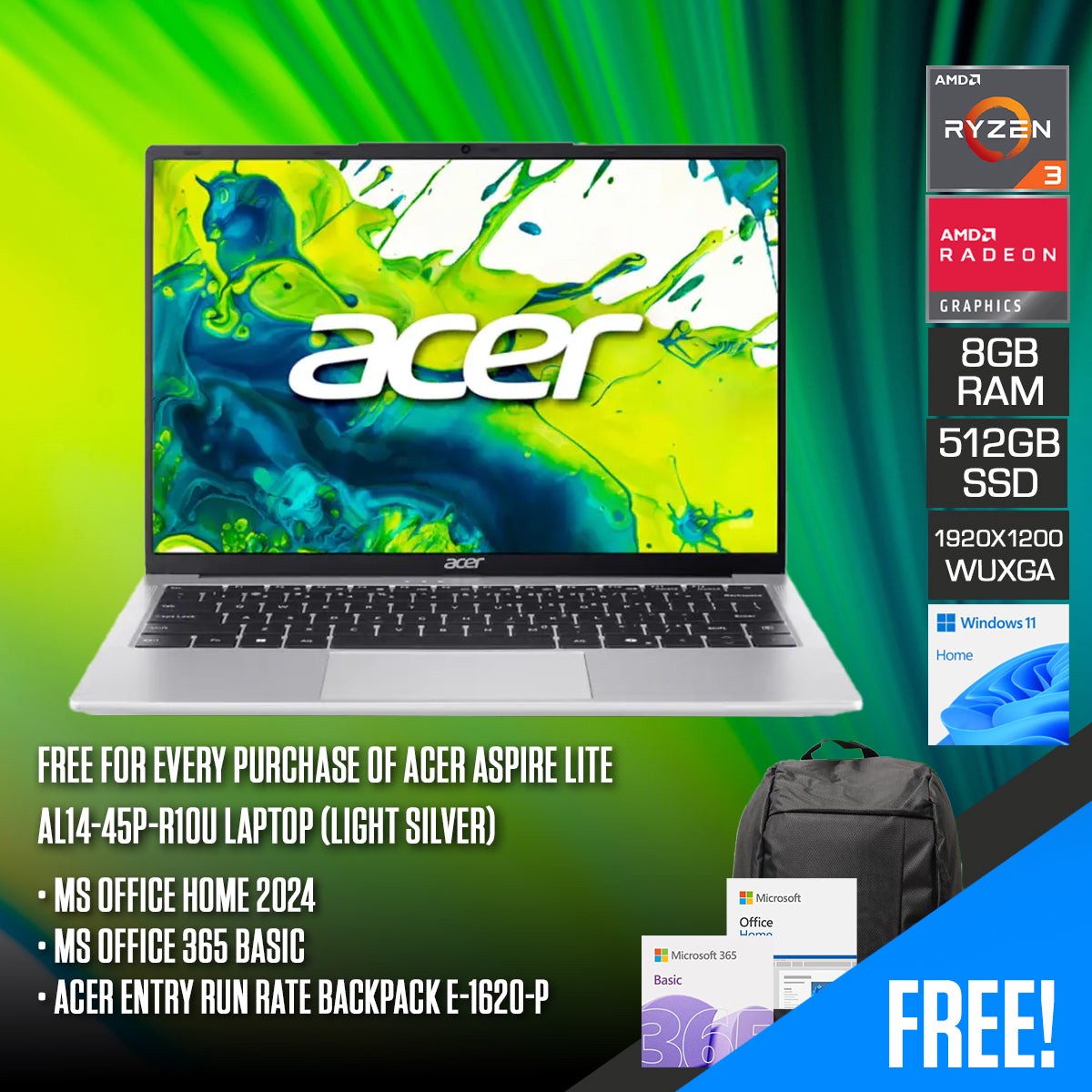 acer-aspire-lite-al14-45p-r10u-laptop-14-wuxga-ips-ryzen-3-5400u-8gb-ram-512gb-ssd-amd-radeon-graphics-windows-11-home-ms-office-home-2024-ms-office-365-basic-acer-entry-run-rate