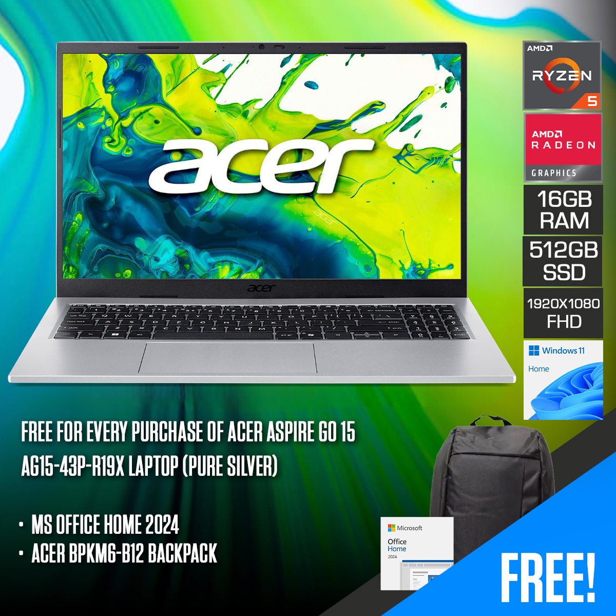 acer-aspire-go-15-ag15-43p-r19x-laptop-15-6-fhd-ips-ryzen-5-7640hs-16gb-ram-512gb-ssd-amd-radeon-680m-graphics-windows-11-home-ms-office-home-2024-acer-bpkm6-b12-backpack