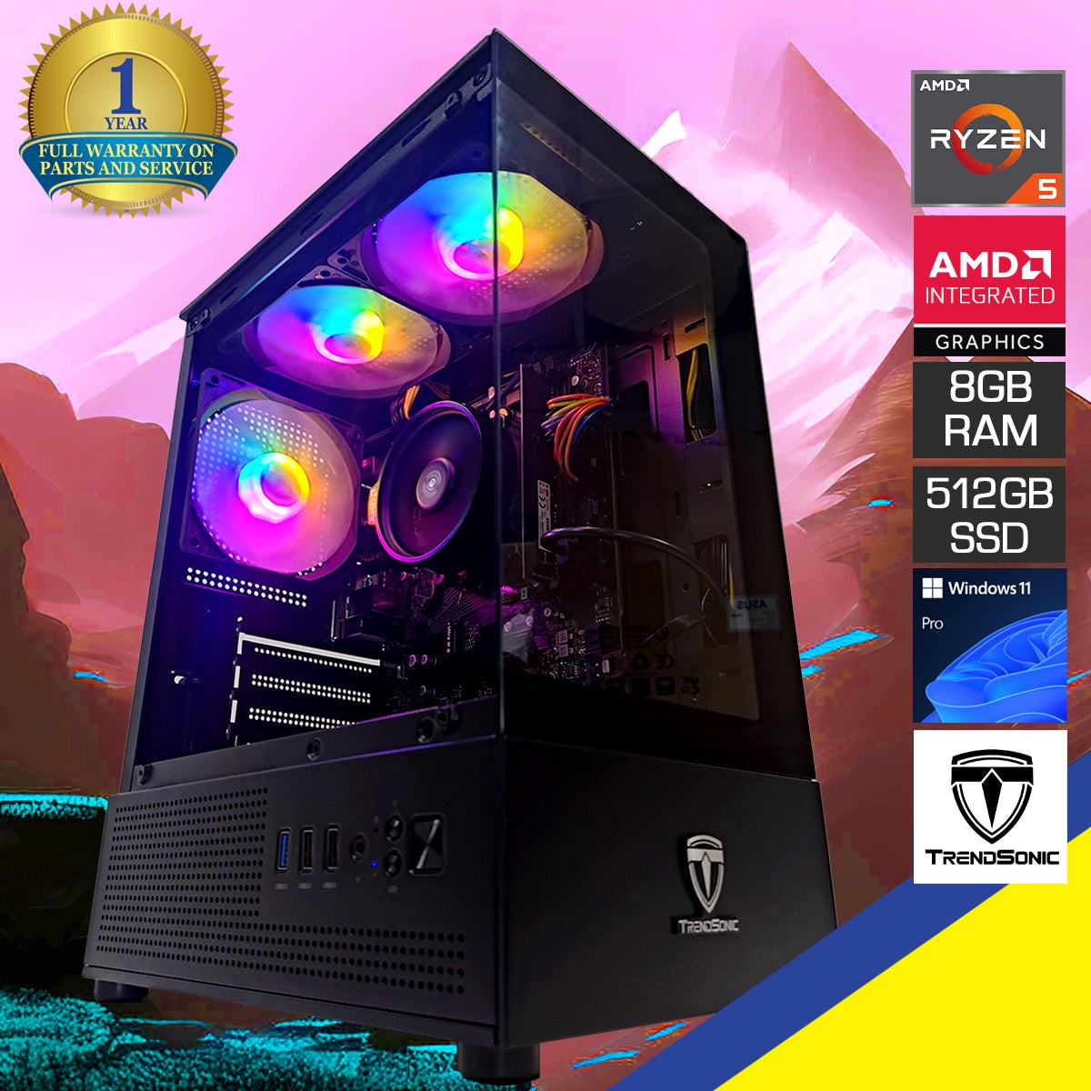 alpha-lite-tyro-black-desktop-gaming-pc-amd-ryzen-5-3400g-8gb-ram-512gb-ssd-integrated-gpu-windows-11-pro