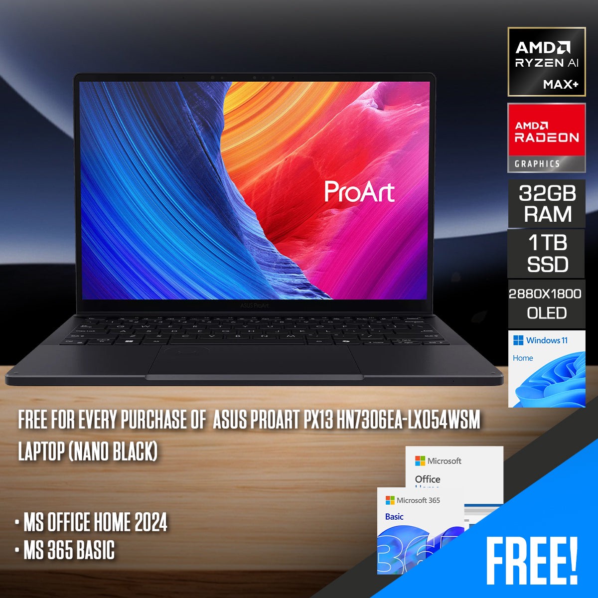 asus-proart-px13-hn7306ea-lx054wsm-laptop-13-3-3k-oled-60hz-ryzen-ai-max-395-32gb-ram-1tb-ssd-amd-radeon-graphics-windows-11-home-ms-office-home-2024-ms-365-basic