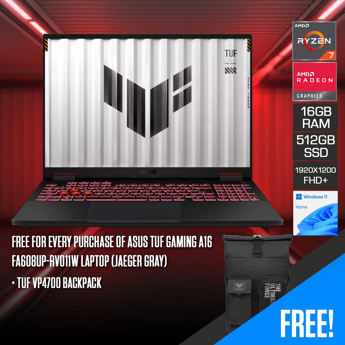 asus-tuf-gaming-a16-fa608up-rv011w-laptop-jaeger-gray-16-fhd-1920x1200-165hz-ips-ryzen-7-260-16gb-ram-512gb-ssd-rtx-5070-windows-11-home-tuf-vp4700-backpack