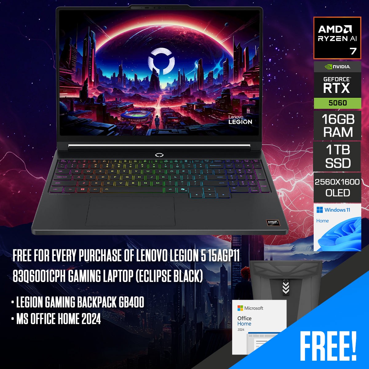 lenovo-legion-5-15agp11-83q6001cph-gaming-laptop-15-3-wqxga-oled-165hz-ryzen-ai-7-450-16gb-ram-1tb-ssd-rtx-5060-windows-11-home-ms-office-home-2024-legion-gaming-backpack-gb400