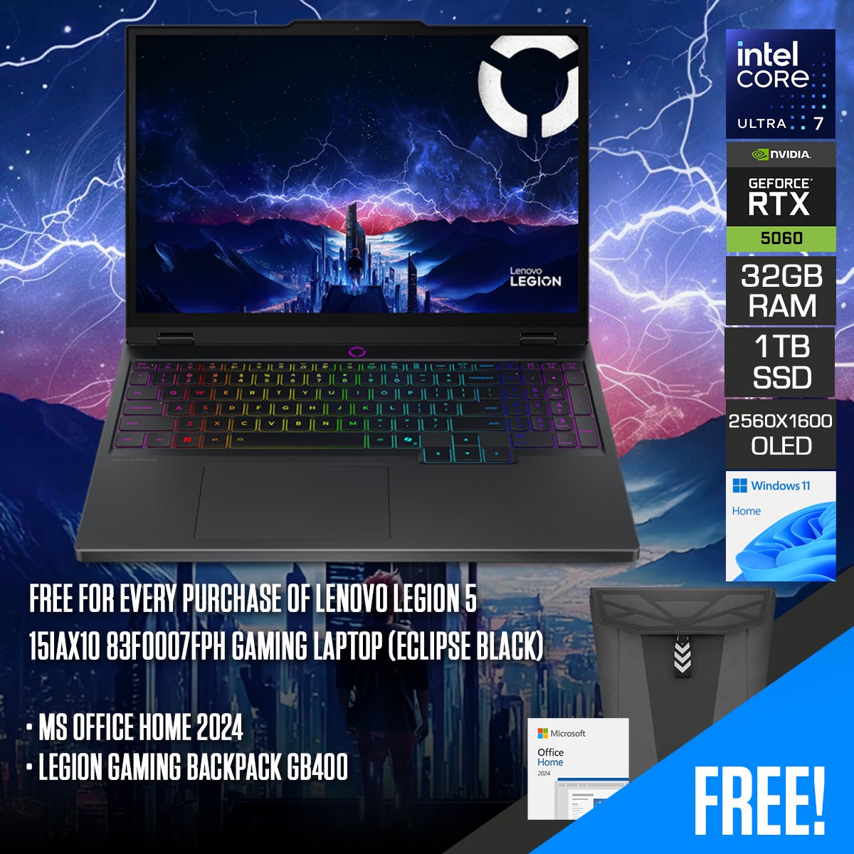 lenovo-legion-5-15iax10-83f0007fph-gaming-laptop-core-ultra-7-255hx-15-1-wqxga-oled-165hz-32gb-ram-1tb-ssd-rtx-5060-windows-11-home-ms-office-home-2024-legion-gaming-backpack-gb400