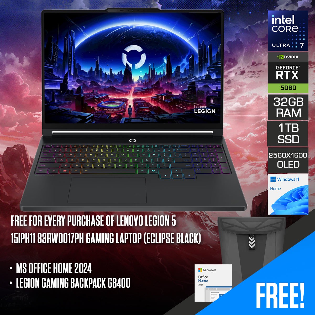 lenovo-legion-5-15iph11-83rw0017ph-gaming-laptop-15-3-wqxga-oled-165hz-core-ultra-7-356h-32gb-ram-1tb-ssd-rtx-5060-windows-11-home-ms-office-home-2024-legion-gaming-backpack-gb400