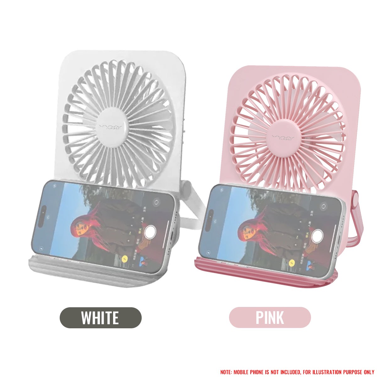vyvylabs-d11-mini-foldable-desktop-fan-white-pink-vkd11-wh-vkd11-pk