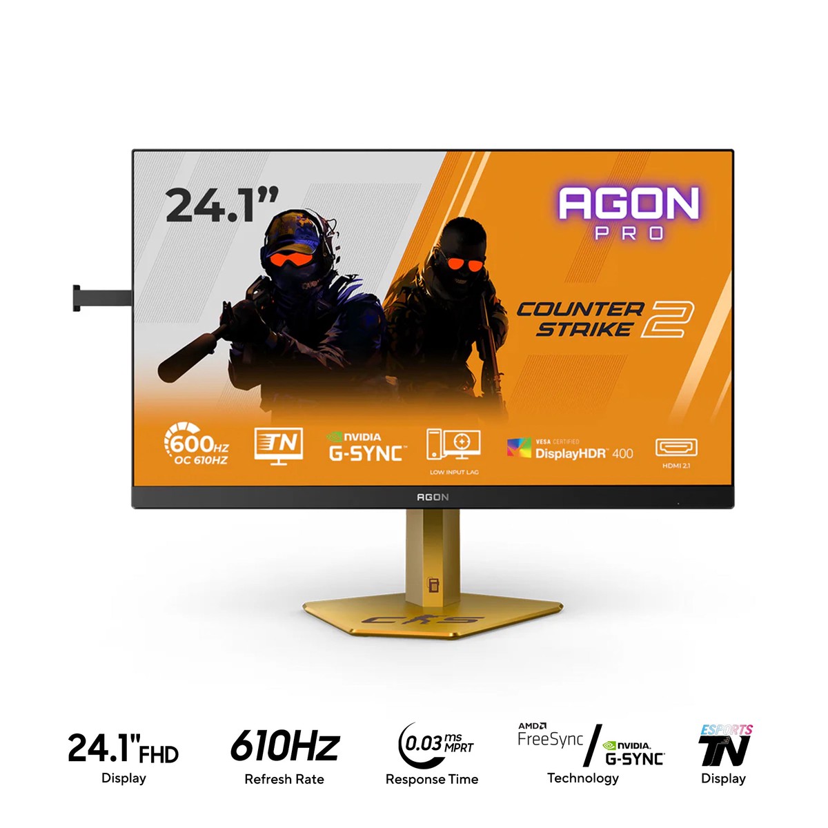 aoc-agon-pro-cs24a-p-24-1-fhd-1920x1080-610hz-0-5ms-gtg-0-3ms-mprt-e-sport-tn-display-gaming-monitor-with-tilt-height-pivot-swivel-adjustment-black-gold