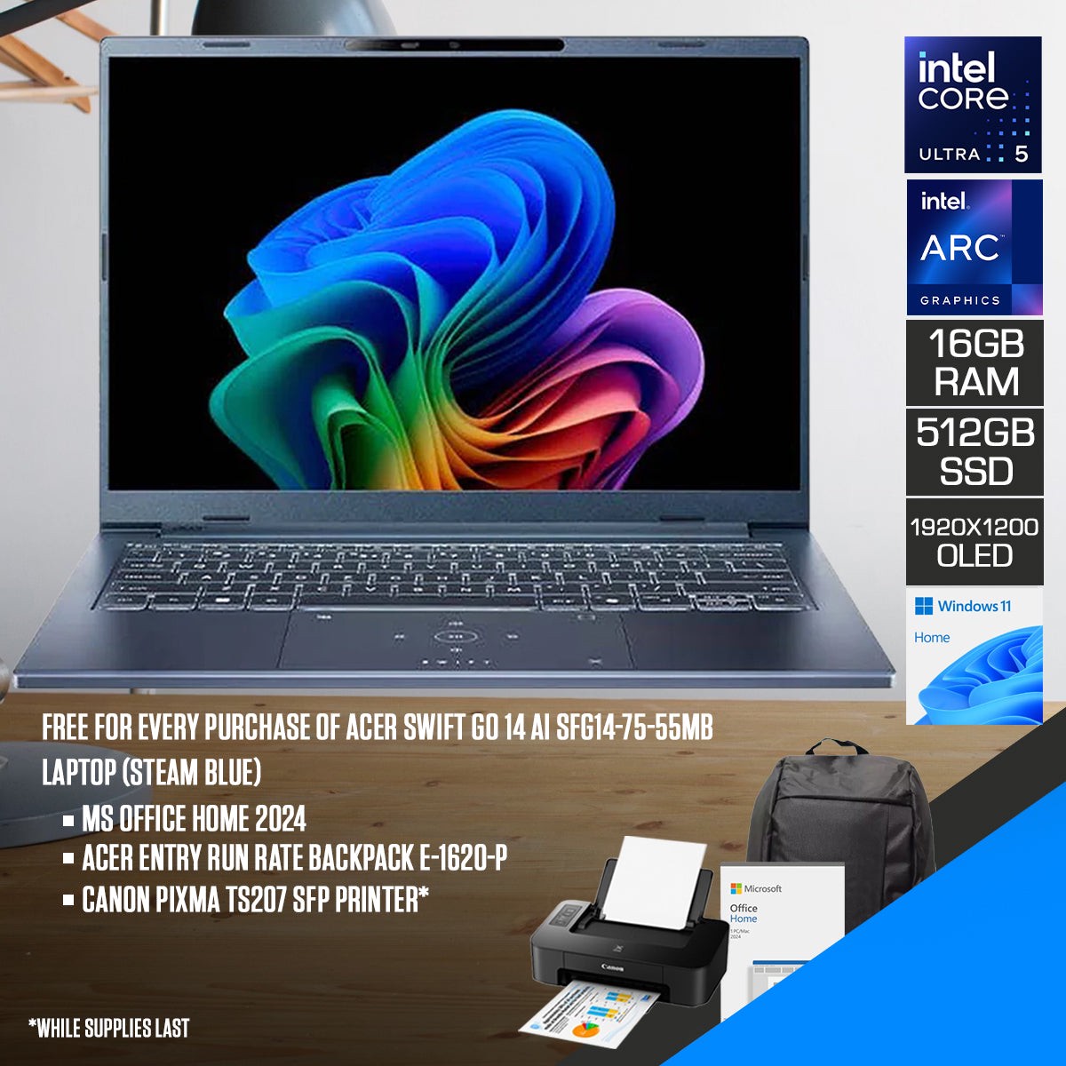 acer-swift-go-14-ai-sfg14-75-55mb-laptop-14-wuxga-oled-core-ultra-5-226v-16gb-ram-512gb-ssd-intel-arc-graphics-130v-windows-11-home-ms-office-home-2024-acer-entry-run-rate-backpack