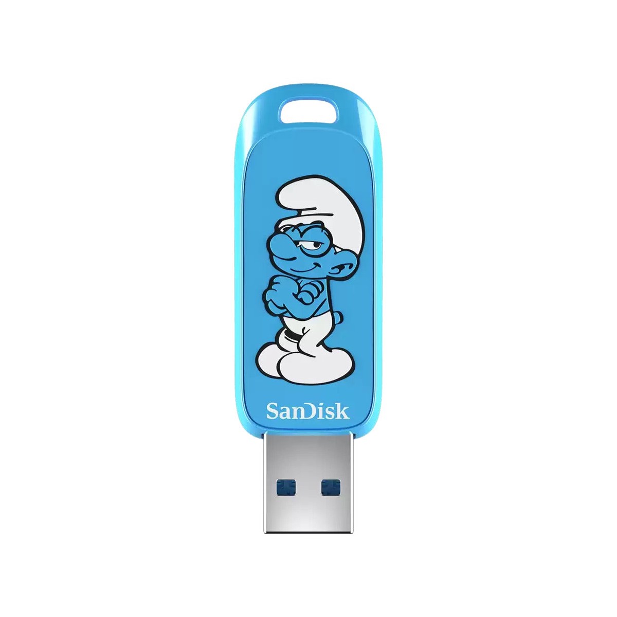 sandisk-smurfs-64gb-usb-3-2-gen-1-type-a-130mb-s-read-usb-flash-drive-brainy-smurf-ed