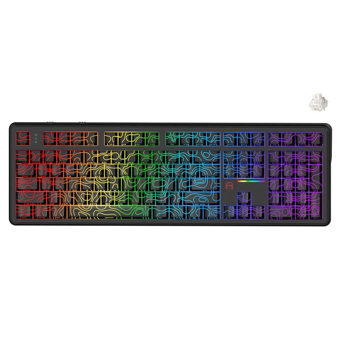 ajazz-ak108-rgb-tri-mode-108-keys-dot-matrix-display-mechanical-keyboard-contour-black-lichee-switch