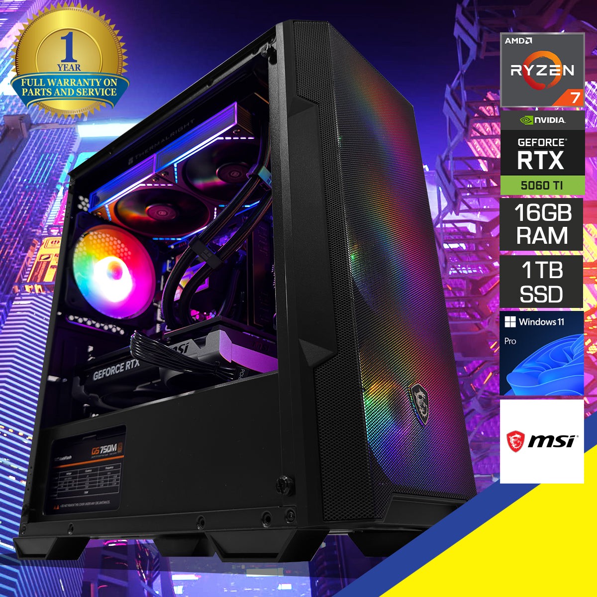 aurora-mag-forge-black-desktop-gaming-pc-amd-ryzen-7-8700f-16gb-2x8gb-ram-1tb-ssd-rtx-5060-ti-windows-11-pro