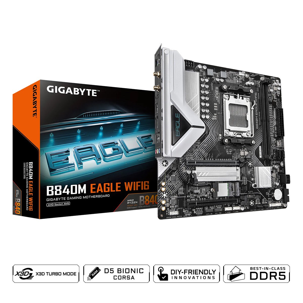 gigabyte-b840m-eagle-wifi6-ddr5-amd-gaming-motherboard