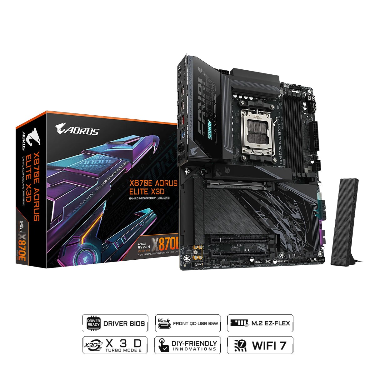gigabyte-x870e-aorus-elite-x3d-ddr5-amd-gaming-motherboard