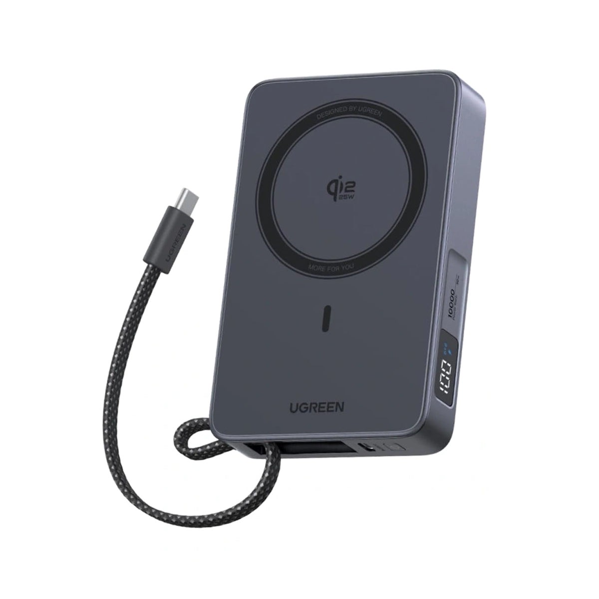 ugreen-magflow-10000mah-30w-usb-c-25w-qi2-magnetic-wireless-fast-charging-power-bank-with-built-in-usb-c-cable-gray-pb773-85956b