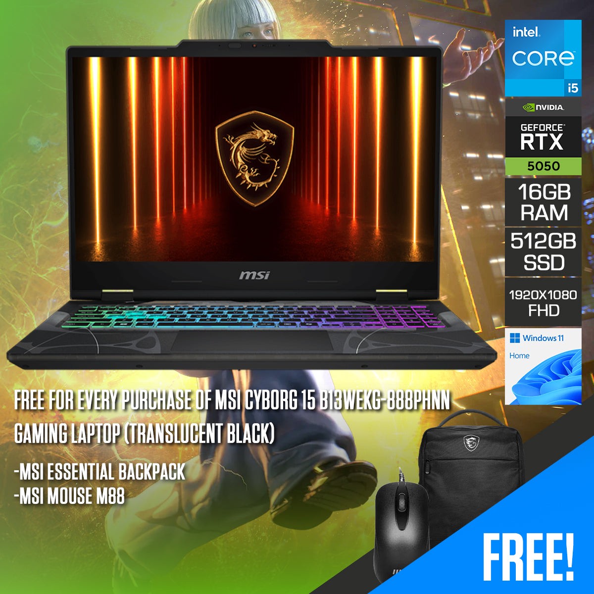 msi-cyborg-15-b13wekg-888phnn-gaming-laptop-15-6-fhd-144hz-ips-core-i5-13420h-16gb-ram-512gb-ssd-rtx-5050-windows-11-home-msi-essential-backpack-msi-mouse-m88