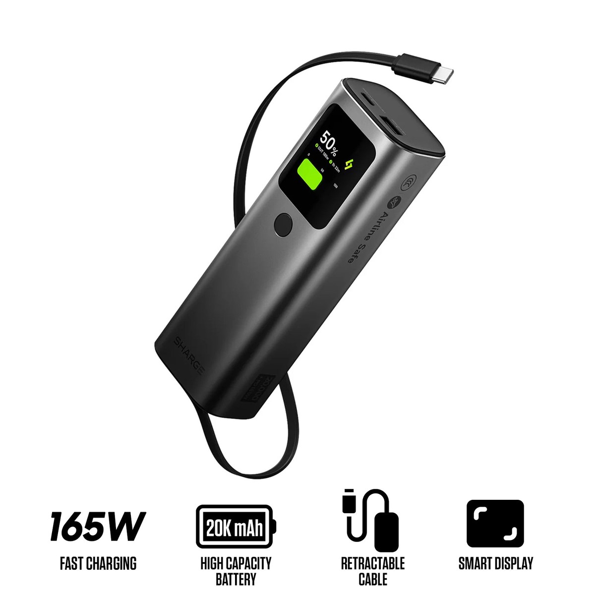 sharge-retractable-165-power-bank-20000mah-165w-with-built-in-cable-black-e4