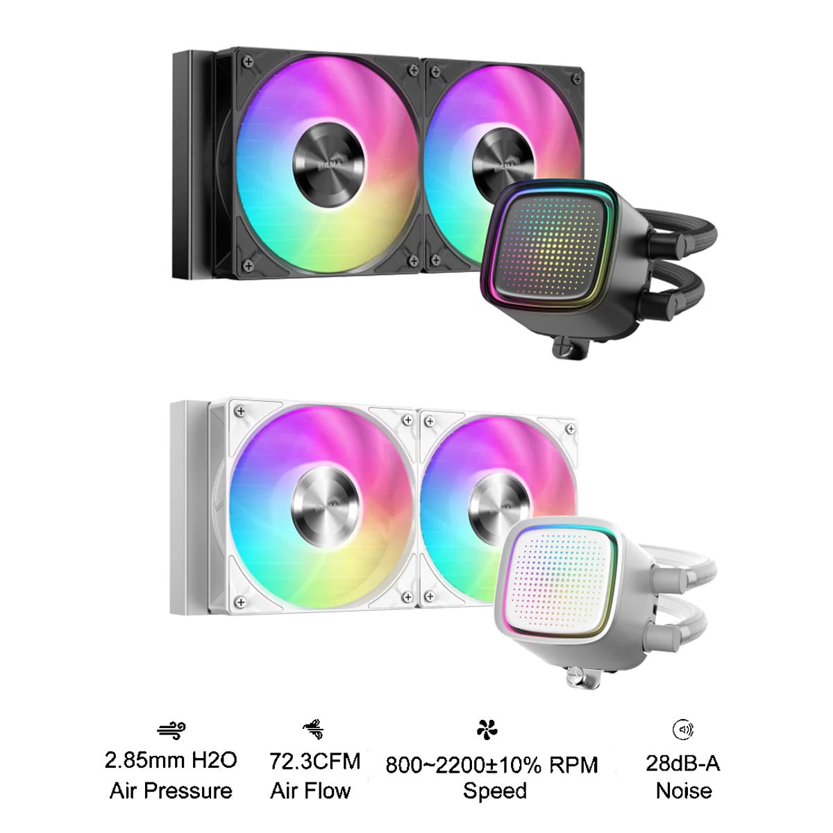 sama-l50-240mm-aio-argb-liquid-cpu-cooler-with-dot-matrix-infinity-mirror-effect-black-white-l50-bkwayx02-g-l50-whwayx02-g