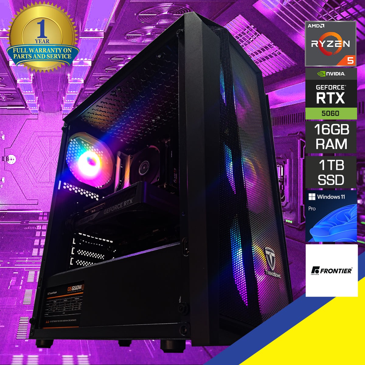 sigma-cronus-black-desktop-gaming-pc-amd-ryzen-5-7400-16gb-ram-1tb-ssd-rtx-5060-windows-11-pro