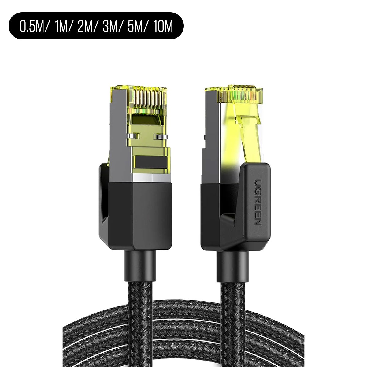 ugreen-cat7-f-ftp-round-ethernet-braided-pure-copper-cable-black-0-5m-1m-2m-3m-5m-10m