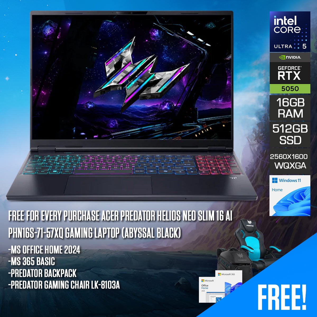 acer-predator-helios-neo-slim-16-ai-phn16s-71-57xq-gaming-laptop-16-wqxga-oled-240hz-core-ultra-5-235hx-16gb-ram-512gb-ssd-rtx-5050-win11-home-ms-office-home-2024-ms-365-basic-predator