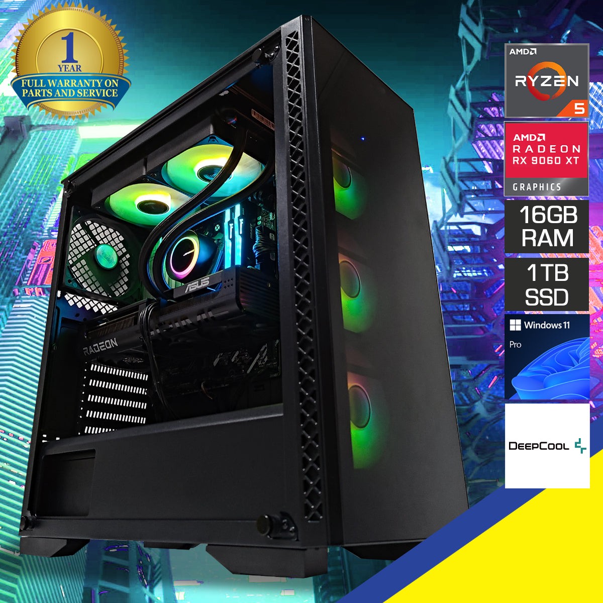 aurora-matrexx-50-black-desktop-gaming-pc-amd-ryzen-5-9500f-16gb-ram-1tb-ssd-rx-9060-xt-windows-11-pro