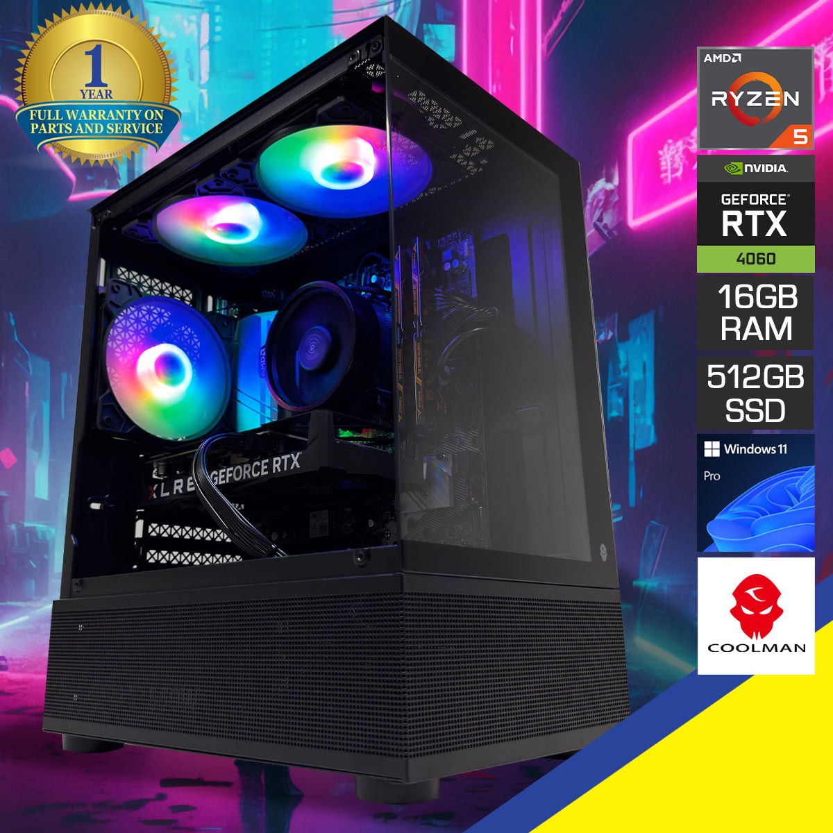 new-arrival-alpha-reyna-black-desktop-gaming-pc-amd-ryzen-5-5600-16gb-ram-512gb-ssd-rtx-4060-windows-11-pro