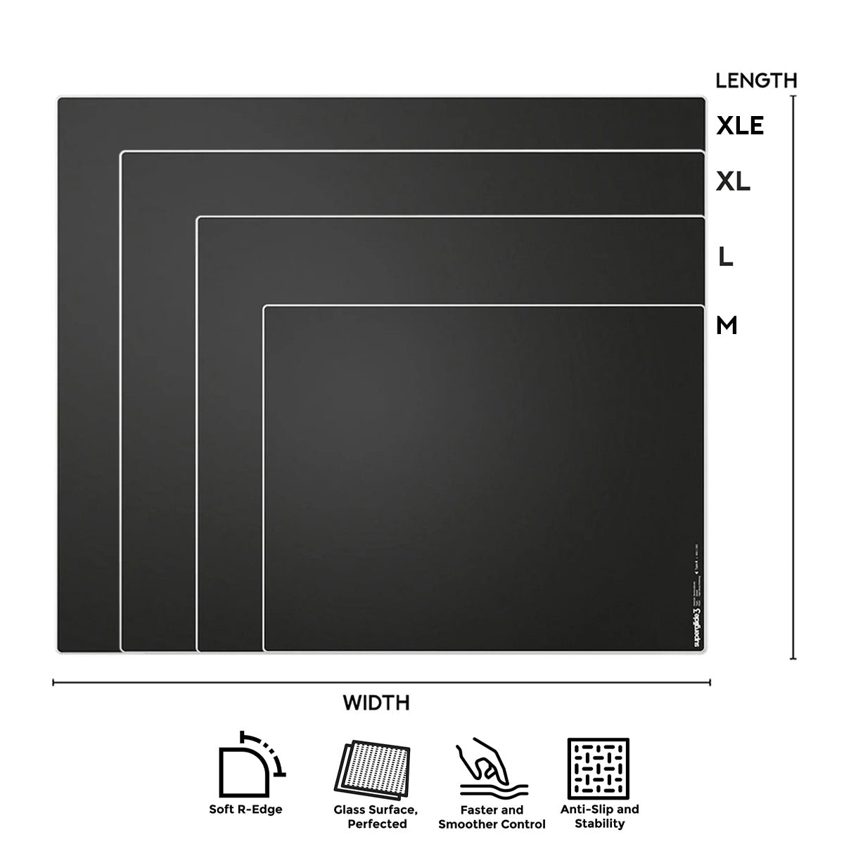 pulsar-superglide-3-premium-glass-mousepad-black-m-l-xl-xle-sgpmb3s-sgplb3s-sgpxlb3s-sgpxleb3s