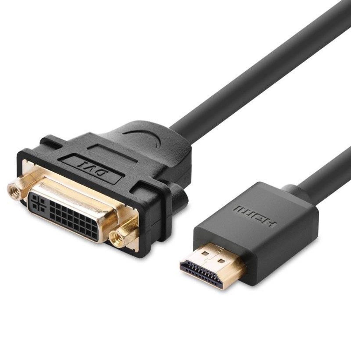 ugreen-hdmi-male-to-dvi-female-adapter-cable-22cm-black-20136-20136