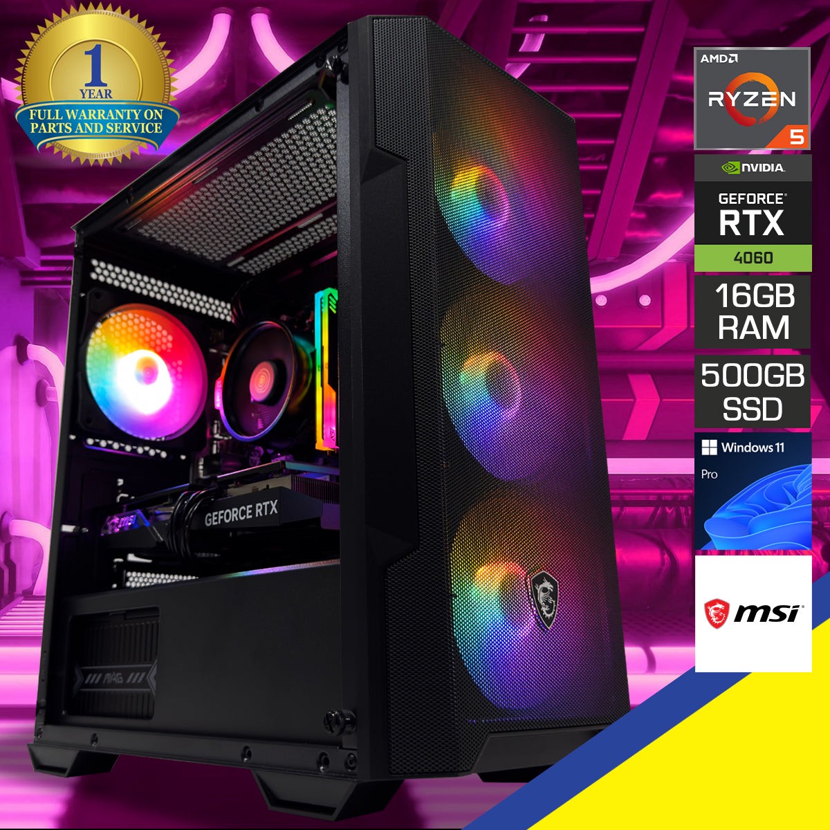 alpha-forge-m100a-black-desktop-gaming-pc-amd-ryzen-5-5600-16gb-ram-500gb-ssd-rtx-4060-windows-11-pro