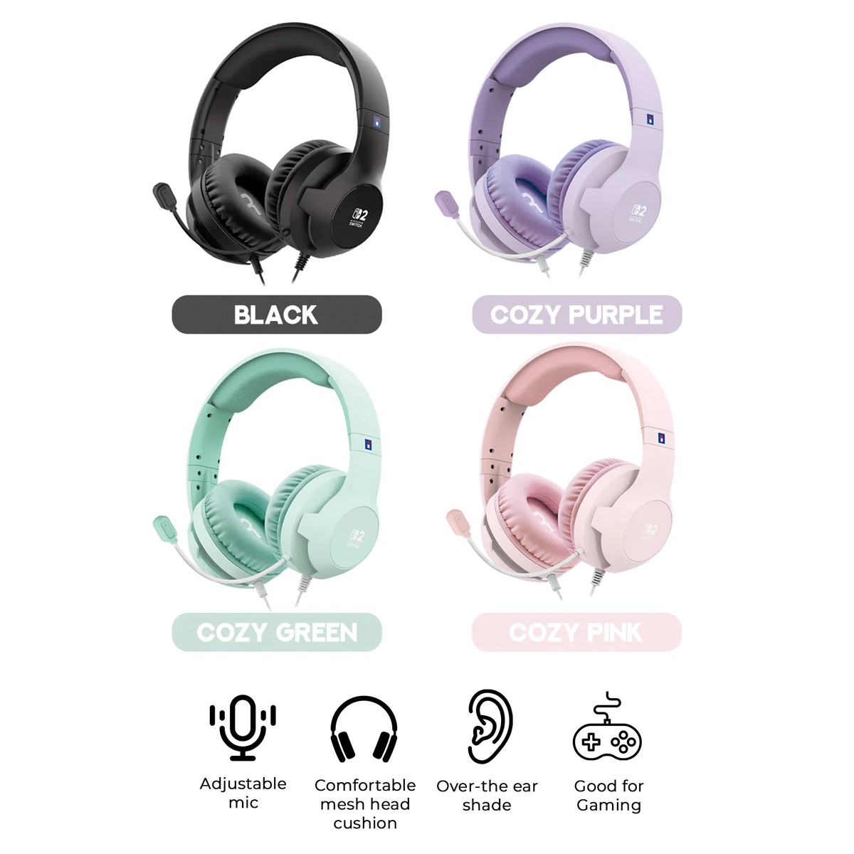 hori-gaming-headset-for-nintendo-switch-2-cozy-purple-cozy-green-cozy-pink-black-nsx-111a-nsx-112a-nsx-113a-nsx-145a