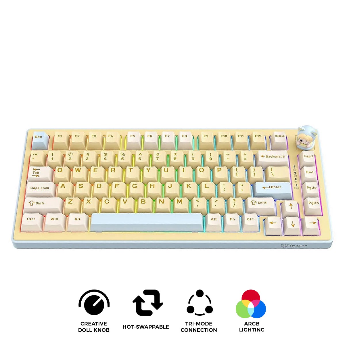 onikuma-mt707-tri-mode-rgb-81-keys-mechanical-keyboard-with-creative-doll-knob-yellow