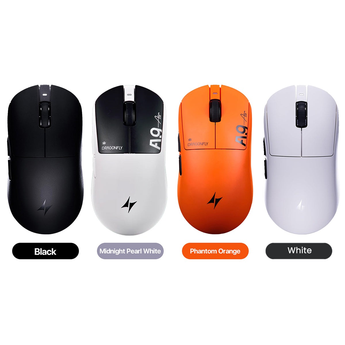 atk-dragonfly-a9-air-ultimate-lightweight-wireless-gaming-mouse-black-midnight-pearl-white-phantom-orange-white