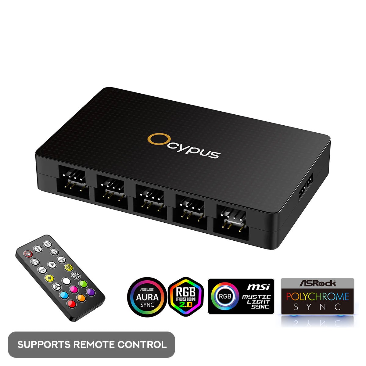 ocypus-delta-eh10-pro-argb-fan-hub-controller-black-delta-eh10-bkn00pxx-gl