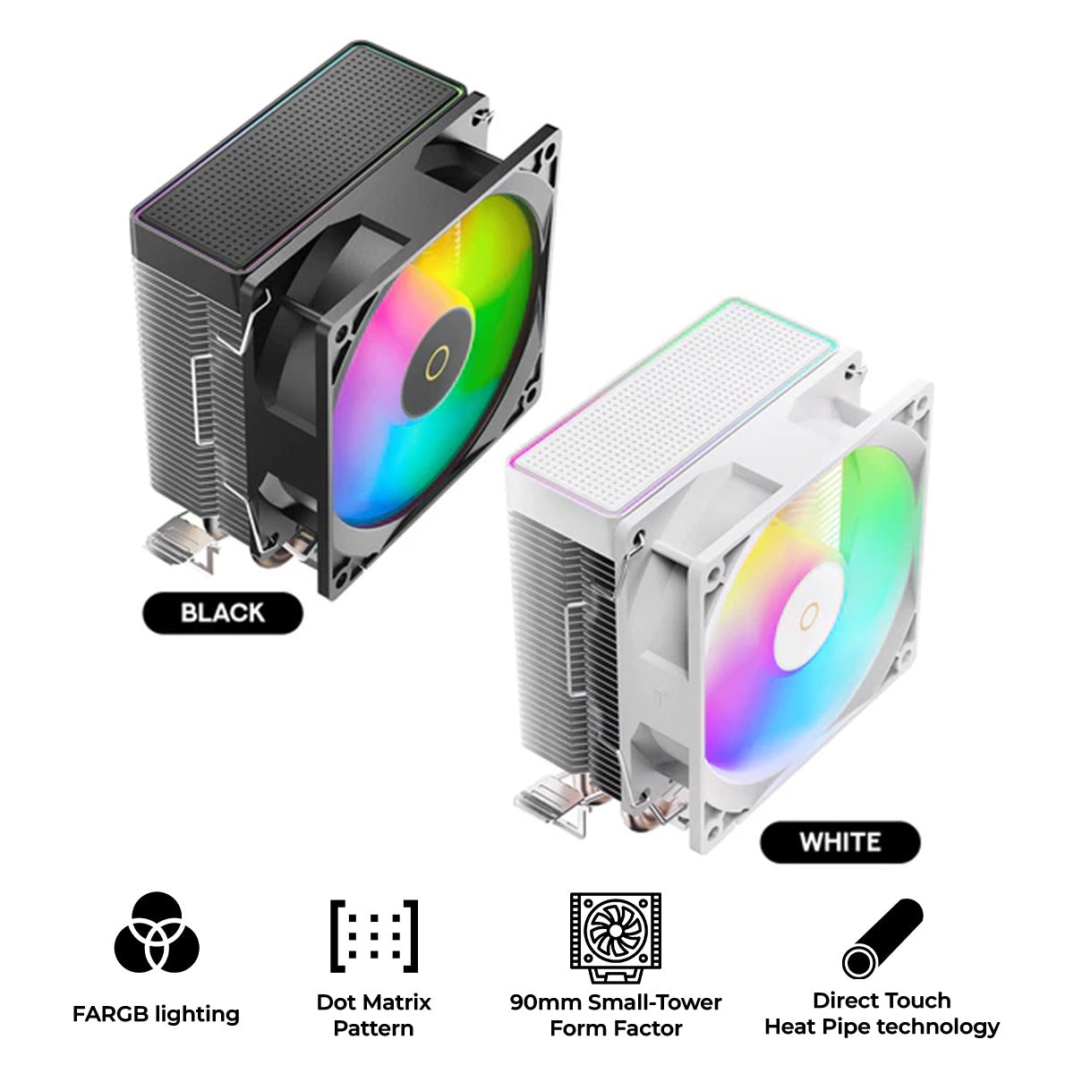 ocypus-gamma-a20-argb-dual-heat-pipes-92mm-fan-small-tower-air-cooler-with-argb-lighting-black-white