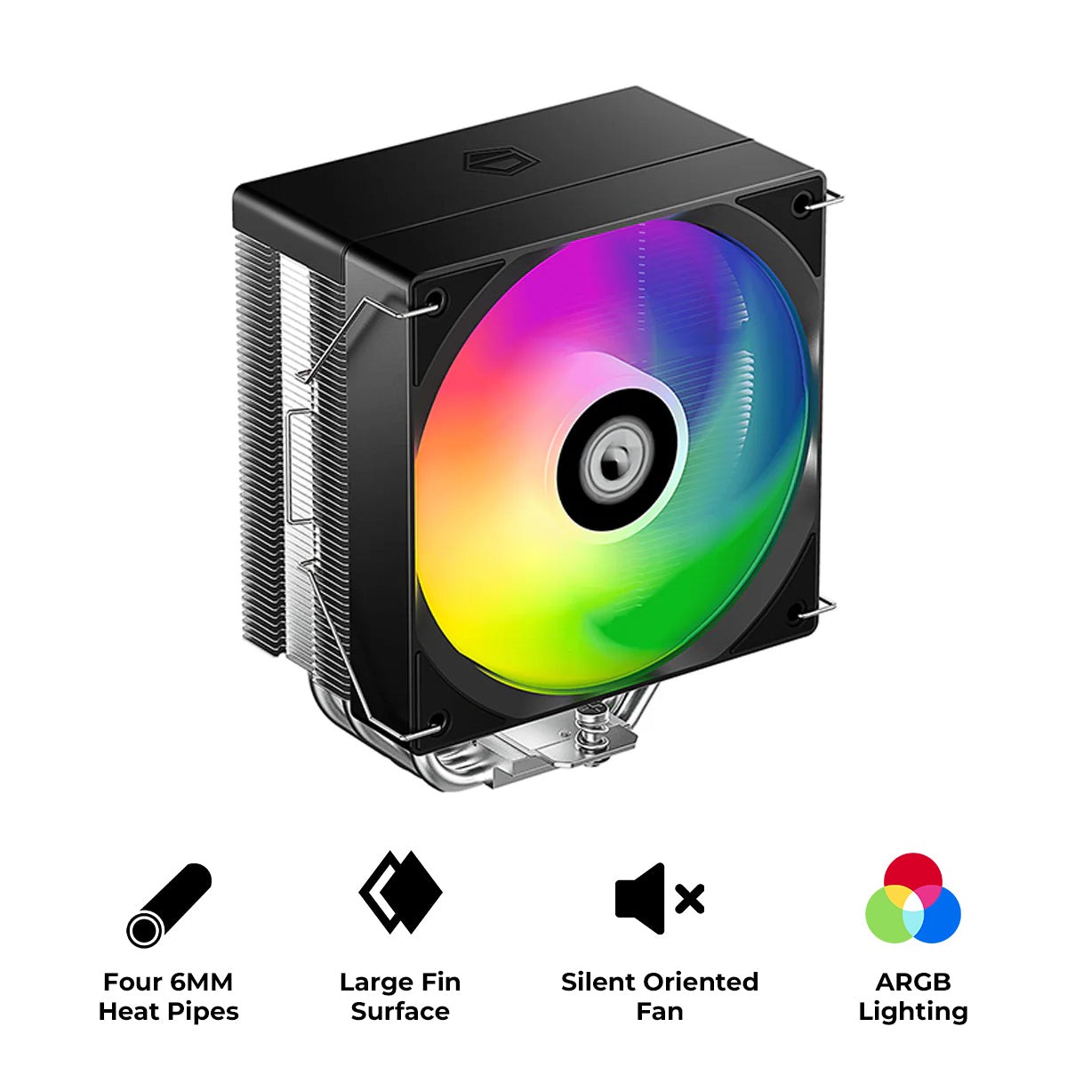 id-cooling-se-214-xt-v2-argb-cpu-cooler-with-120mm-pwm-fan-black