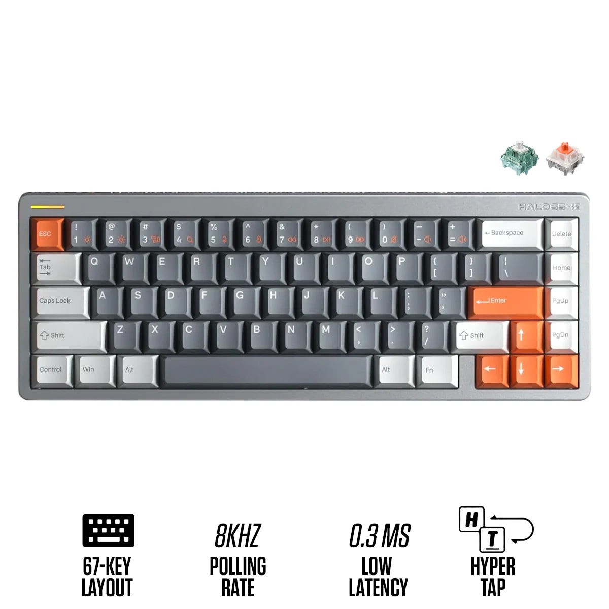 nuphy-halo65-he-rgb-67-key-magnetic-switch-gaming-keyboard-space-gray-coral-switch-jade-pro-switch