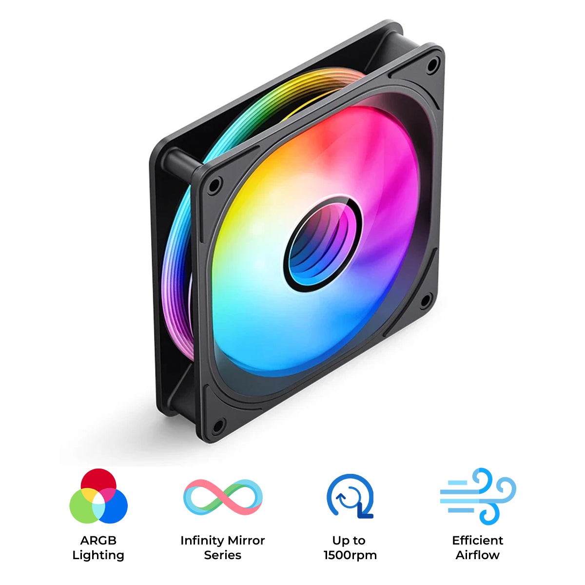 jonsbo-fr-606b-25mm-argb-infinity-mirror-series-fan-black