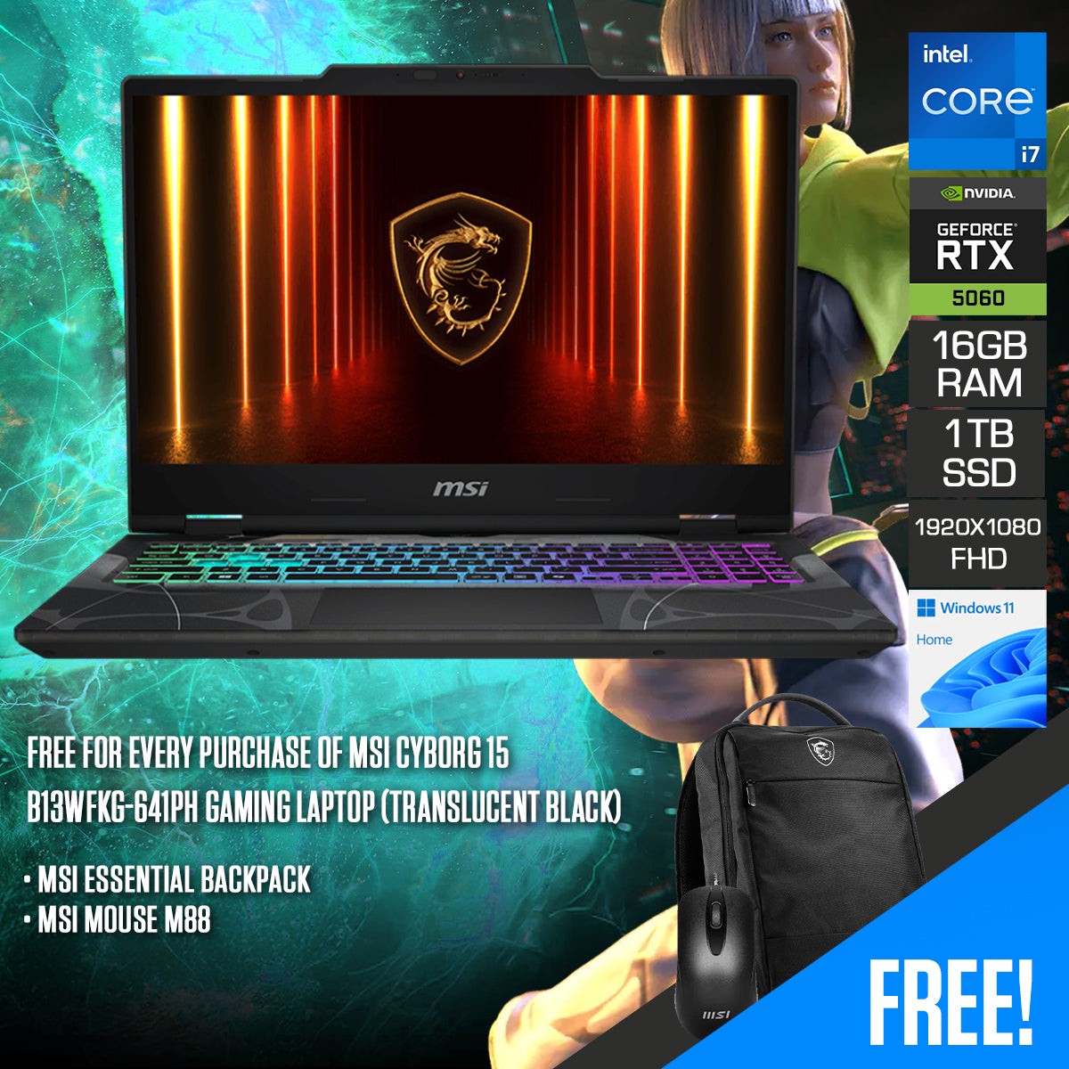 msi-cyborg-15-b13wfkg-641ph-gaming-laptop-15-6-fhd-144hz-ips-core-i7-13620h-16g-ram-1tb-ssd-rtx-5060-windows-11-home-msi-essential-backpack-msi-mouse-m88