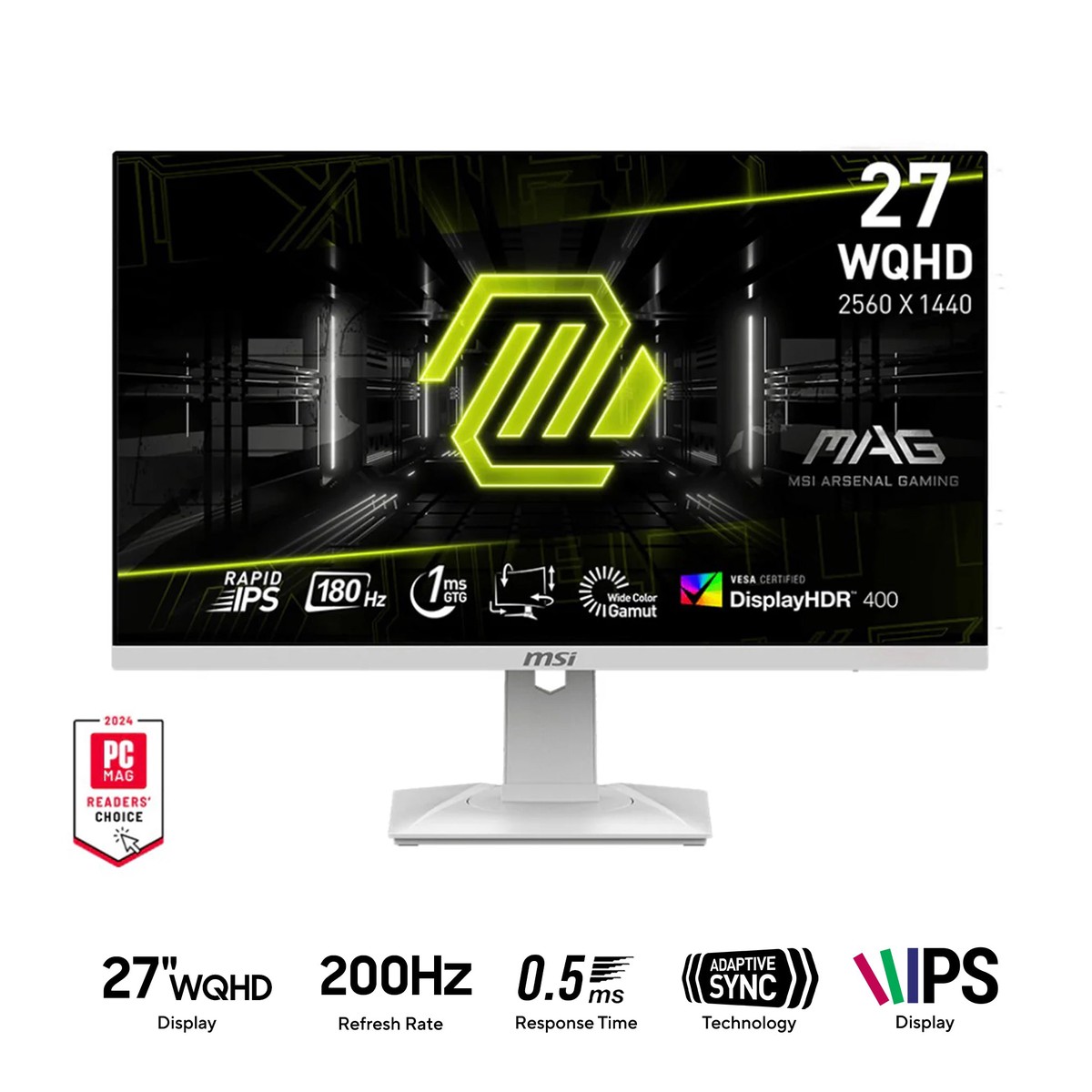 msi-mag-274qrfw-e20-27-wqhd-2560x1440-200hz-0-5ms-gtg-rapid-ips-gaming-monitor-with-tilt-height-swivel-pivot-adjustment-white